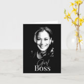 Kamala Harris voor Liberal Democrats Kaart (Gele Bloem)