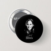 Kamala Harris voor Liberal Democrats Ronde Button 5,7 Cm (Voorkant /achterkant)