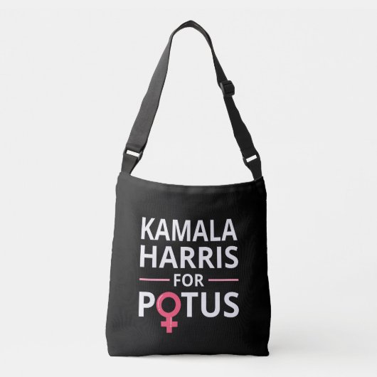 Kamala Harris voor POTUS I Crossbody Tas (Voorkant)