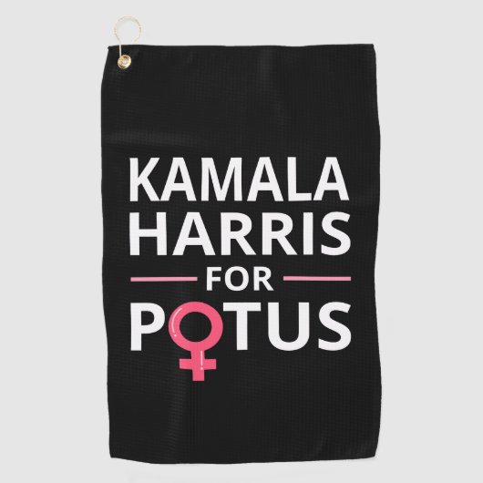 Kamala Harris Voor POTUS I Golfhanddoek (Voorkant)
