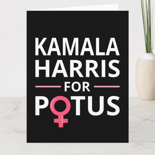 Kamala Harris voor POTUS I Kaart (Voorkant)