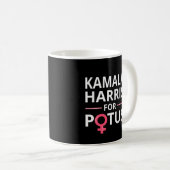 Kamala Harris voor POTUS I Koffiemok (Voorkant rechts)