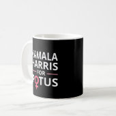 Kamala Harris voor POTUS I Koffiemok (Voorkant links)