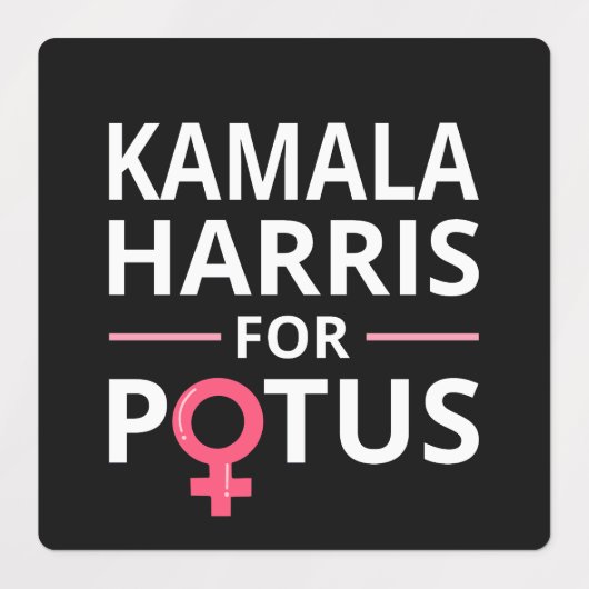 Kamala Harris Voor POTUS I Labels (Design 1)
