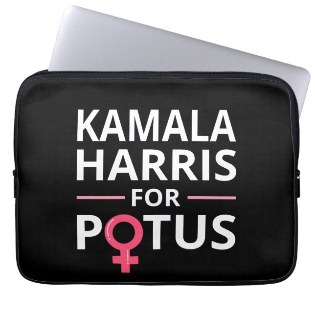 Kamala Harris Voor POTUS I Laptop Sleeve (Voorkant)