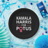 Kamala Harris voor POTUS I Papieren Bordje (Feest)