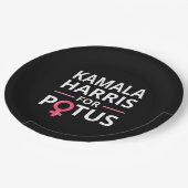 Kamala Harris voor POTUS I Papieren Bordje (Gekanteld)