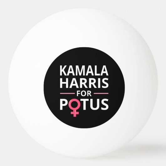 Kamala Harris voor POTUS I Pingpongbal (Voorkant)