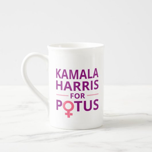 Kamala Harris voor POTUS I Porselein Kop (Links)