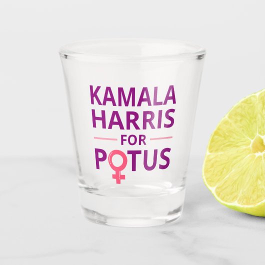Kamala Harris voor POTUS I Shot Glas (Voorkant)