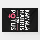 Kamala Harris voor POTUS I Spandoek (Horizontaal)