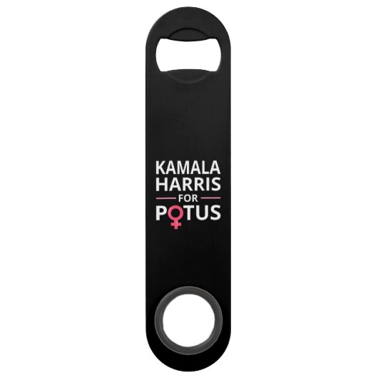 Kamala Harris voor POTUS I Speed Flessenopener (Achterkant)