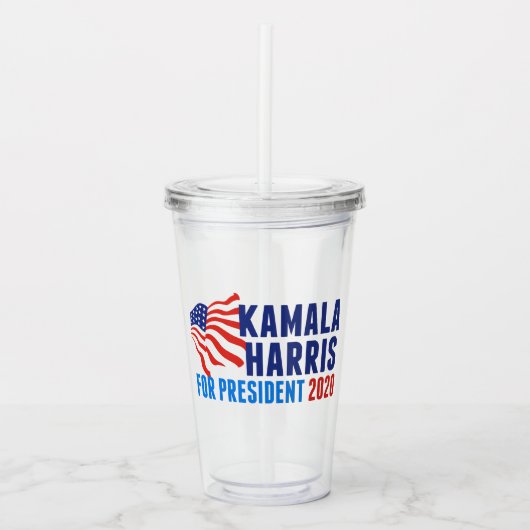 Kamala Harris voor President 2020 Acryl Drinkbeker (Voorkant)