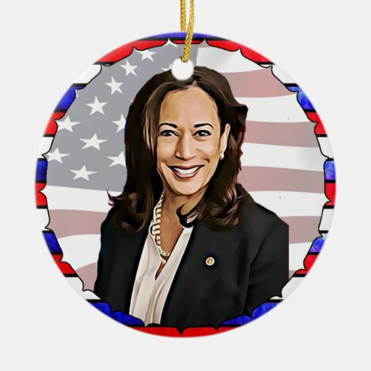 Kamala Harris voor President 2020 Keramisch Ornament (Voorkant)