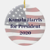 Kamala Harris voor President 2020 Keramisch Ornament (Achterkant)