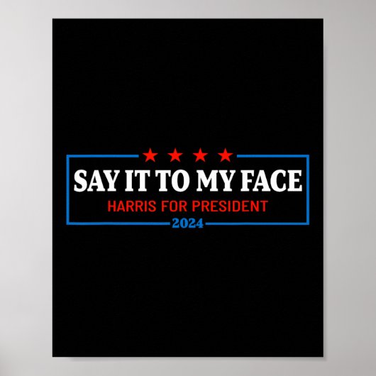Kamala Harris voor President 2024 2 Poster (Voorkant)