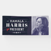 Kamala Harris voor President 2024 6ft Banner Sign (Horizontaal)