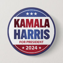 Kamala Harris voor President 2024 Blauw