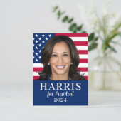Kamala Harris voor President 2024 Briefkaart (Staand voorkant)