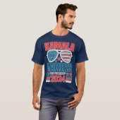 Kamala Harris voor President 2024 bril Unisex T-shirt (Voorkant volledig)