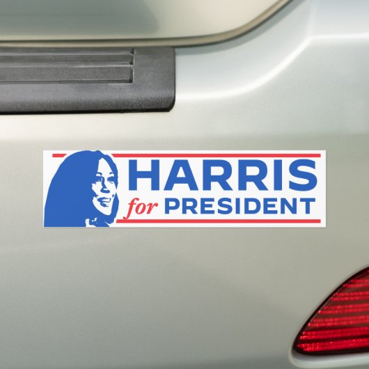 Kamala Harris voor President 2024 Bumpersticker (Op auto)