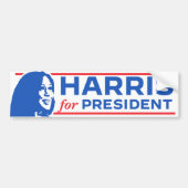 Kamala Harris voor President 2024 Bumpersticker (Voorkant)