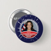 Kamala Harris voor President 2024 Button (Voorkant /achterkant)