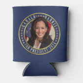 Kamala Harris voor President 2024 Democraat Foto Blikjeskoeler (Voorkant)