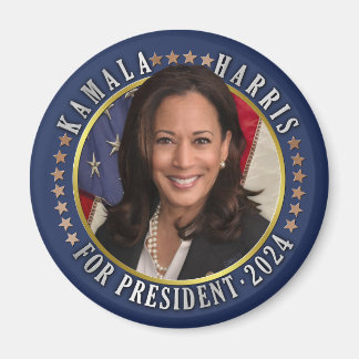 Kamala Harris voor President 2024 Democraat Foto Magneet