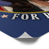 Kamala Harris voor President 2024 Democraat Foto Poster (Hoek)