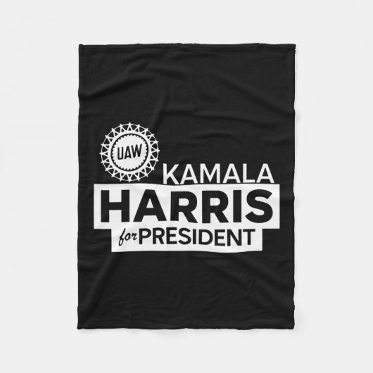 Kamala Harris voor President 2024 Fleece Deken (Voorkant)