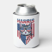 Kamala Harris voor President 2024 Funny Cat Blikjeskoeler (Blikje Voorkant)