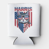 Kamala Harris voor President 2024 Funny Cat Blikjeskoeler (Voorkant)