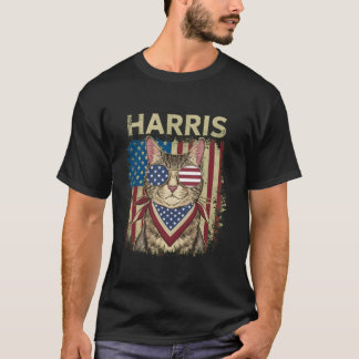 Kamala Harris voor President 2024 Funny Cat Presid T-shirt