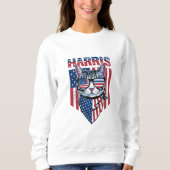 Kamala Harris voor President 2024 Funny Cat Trui (Voorkant)