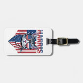 Kamala Harris voor President 2024 Grappige Kat Bagagelabel (Voorkant horizontaal)