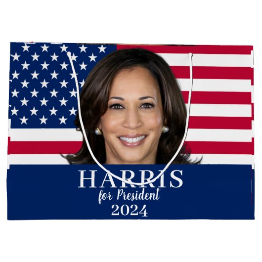 Kamala Harris voor President 2024 Groot Cadeauzakje (Achterkant)