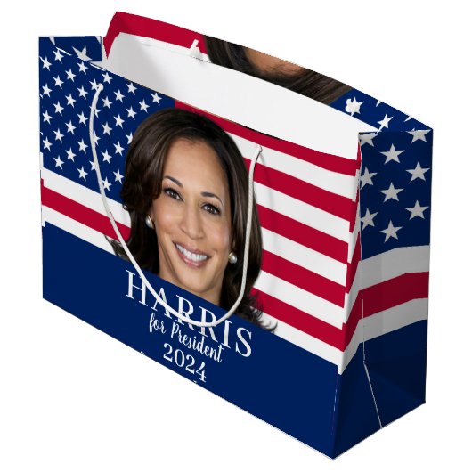 Kamala Harris voor President 2024 Groot Cadeauzakje (Achterkant Gekanteld)
