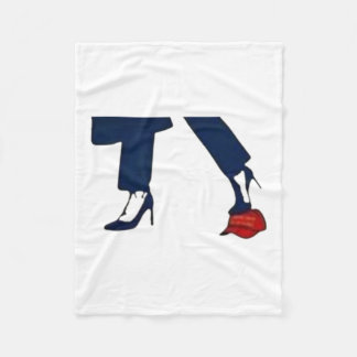 Kamala Harris voor President 2024 High Heel Crushe Fleece Deken