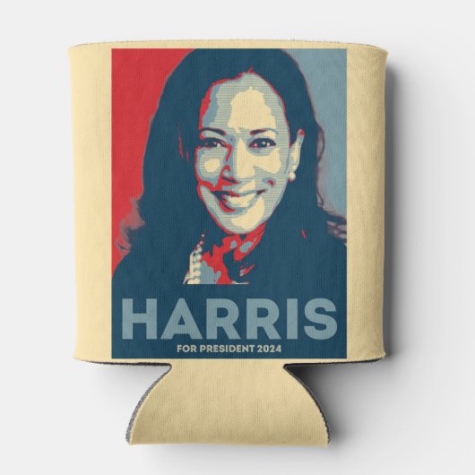 Kamala Harris voor President 2024 - Hoop Blikjeskoeler (Achterkant)