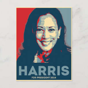 Kamala Harris voor President 2024 - Hoop Briefkaart