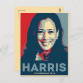 Kamala Harris voor President 2024 - Hoop Briefkaart (Voorkant / Achterkant)