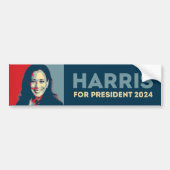 Kamala Harris voor President 2024 - Hoop Bumpersticker (Voorkant)
