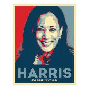 Kamala Harris voor President 2024 - Hoop Foto Afdruk