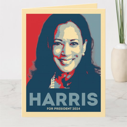Kamala Harris voor President 2024 - Hoop Kaart (Voorkant)