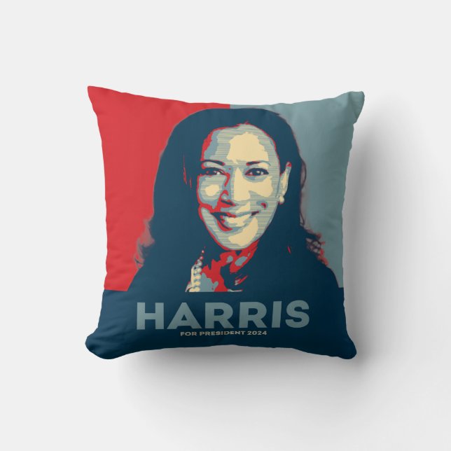 Kamala Harris voor President 2024 - Hoop Kussen (Voorkant)