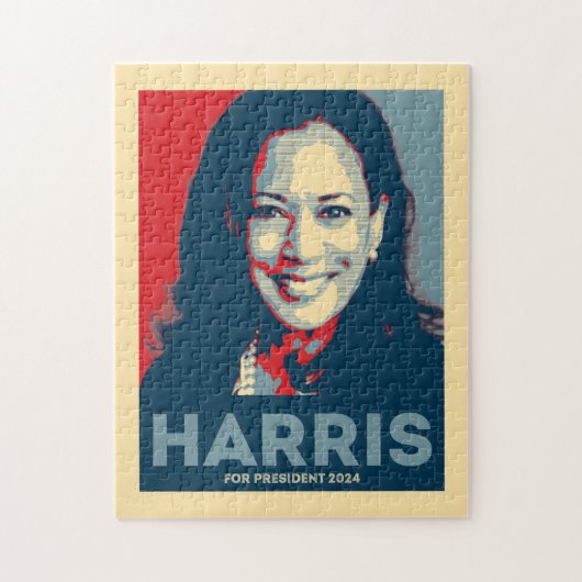 Kamala Harris voor President 2024 - Hoop Legpuzzel (Verticaal)