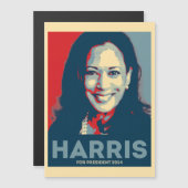 Kamala Harris voor President 2024 - Hoop Magnetische Uitnodiging (Voorkant / Achterkant)