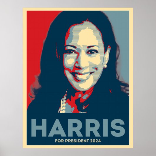 Kamala Harris voor President 2024 - Hoop Poster (Voorkant)