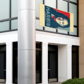 Kamala Harris voor President 2024 - Hoop Spandoek (Buitenkant Gebouw)